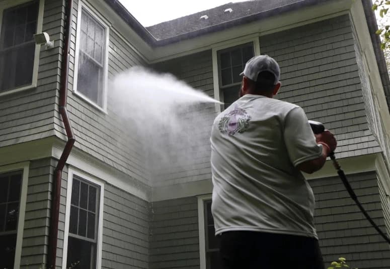 Commercial pressure washing service by Brunswick Power Washing at Brunswick business